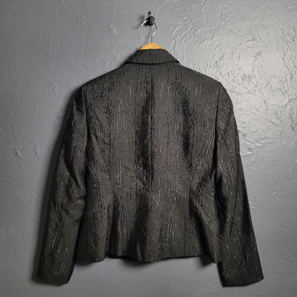 Nipon Boutique metal-effect blended blazer - THE GREY AREA