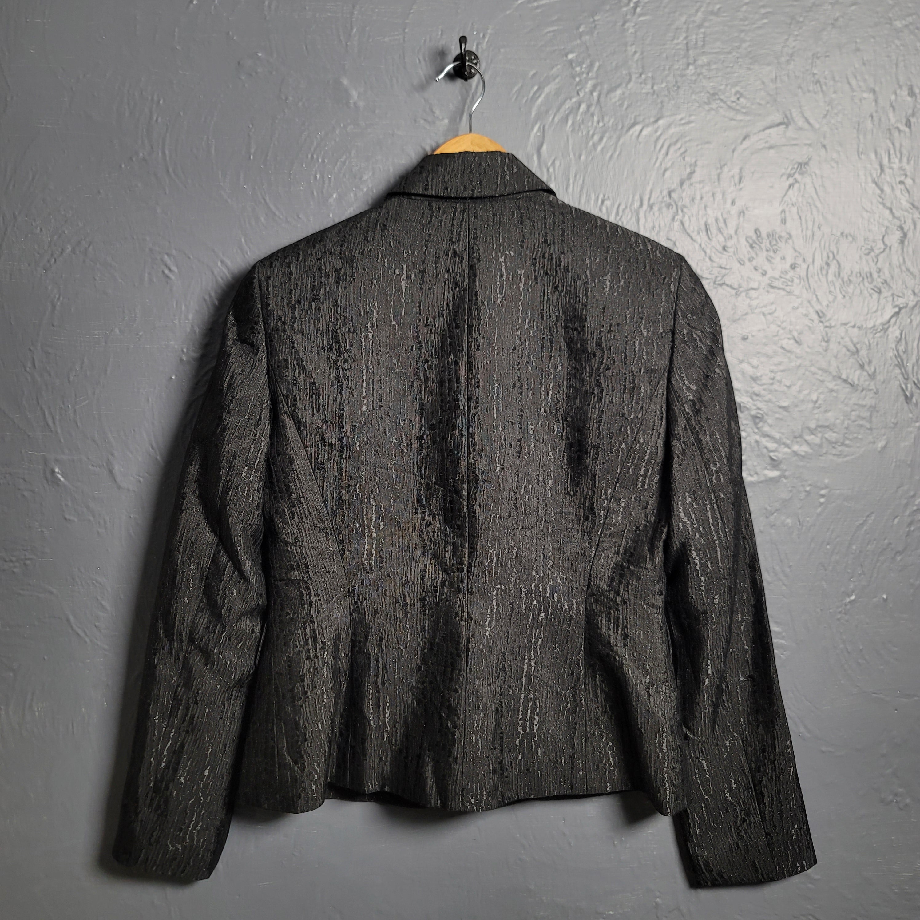 Nipon Boutique metal-effect blended blazer - THE GREY AREA