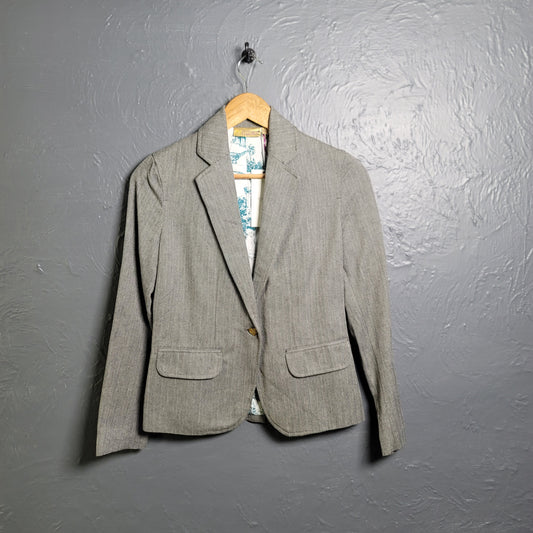 Princess Vera Wang Women's Blazer Jacket Tweed with Toile Lining - THE GREY AREA