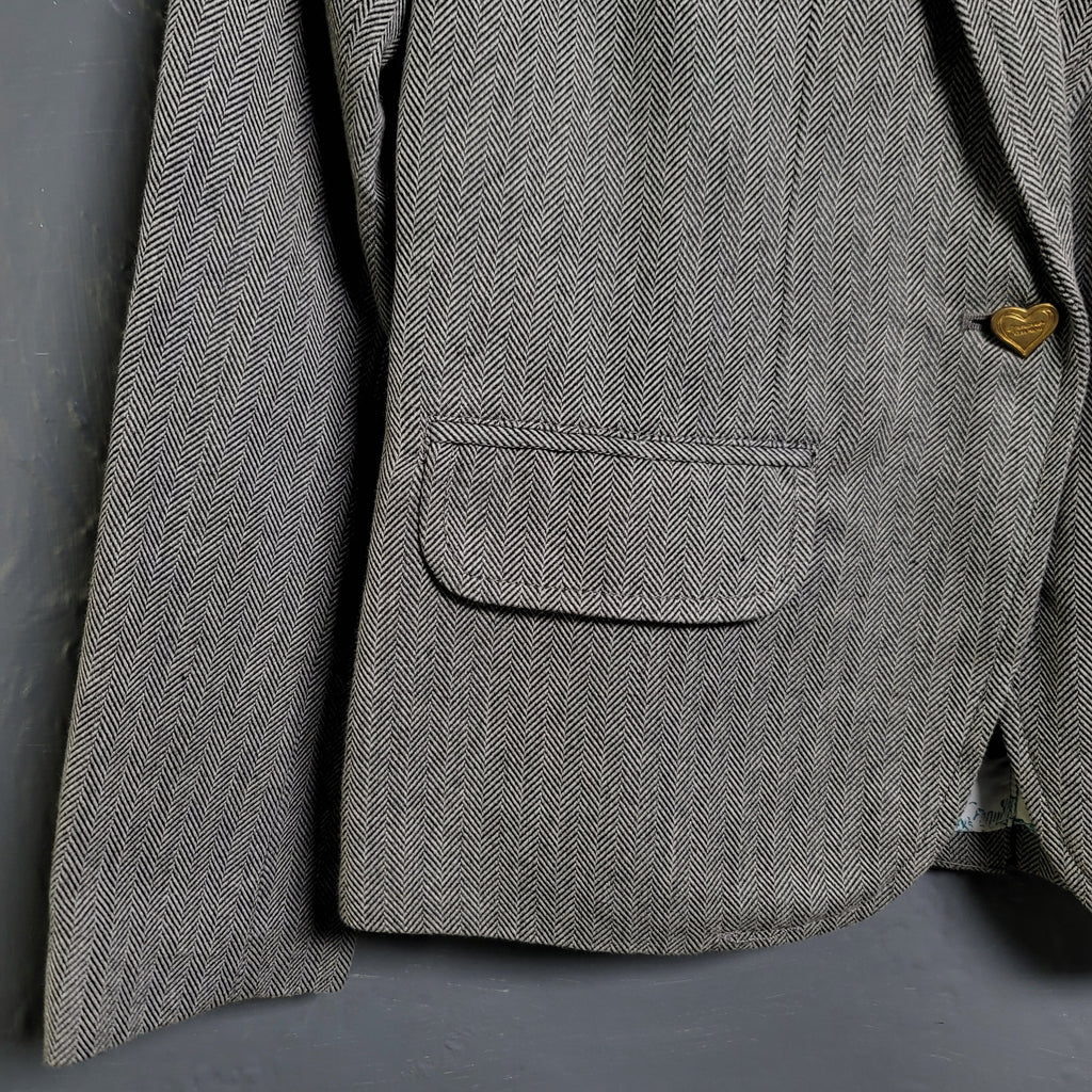 Princess Vera Wang Women's Blazer Jacket Tweed with Toile Lining - THE GREY AREA