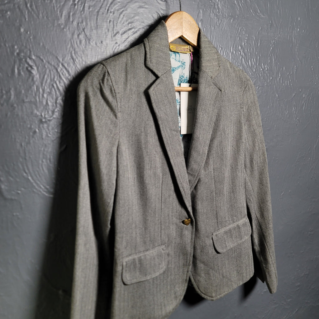 Princess Vera Wang Women's Blazer Jacket Tweed with Toile Lining - THE GREY AREA
