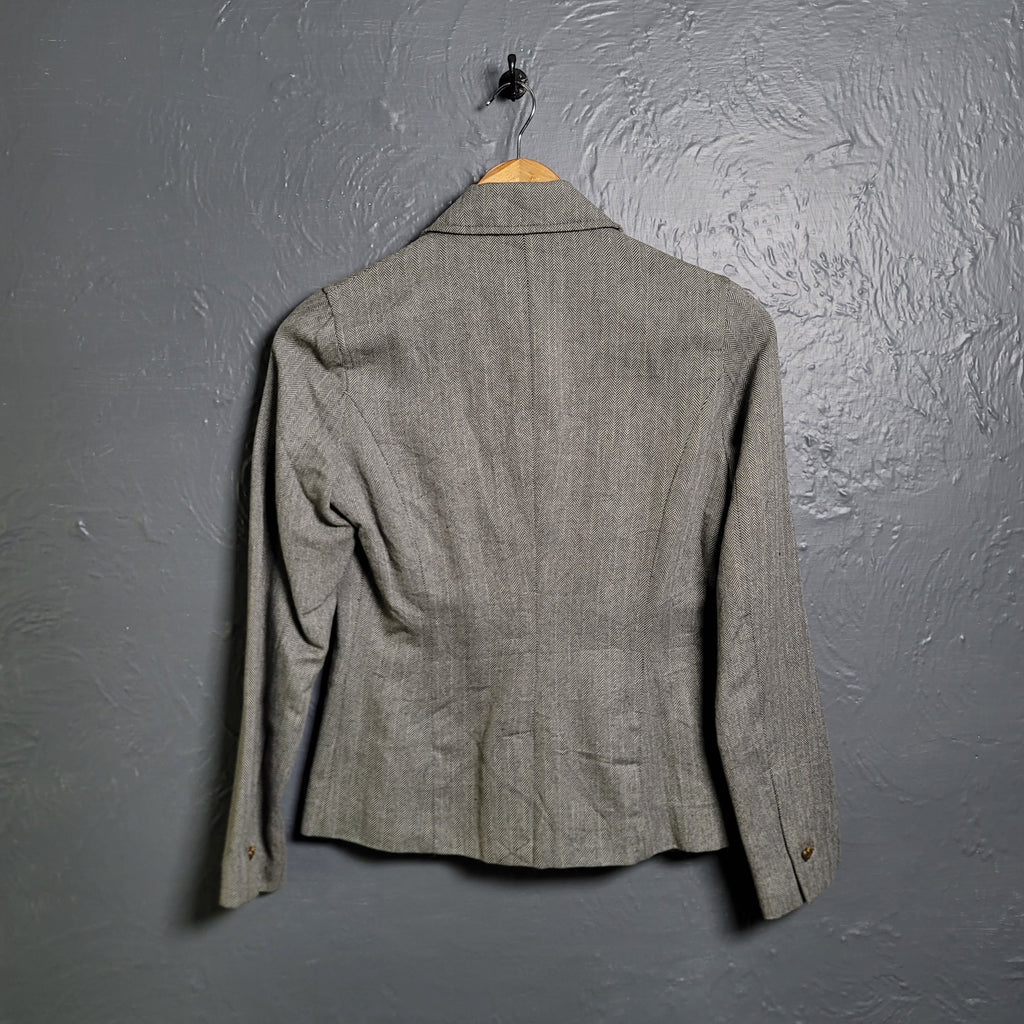 Princess Vera Wang Women's Blazer Jacket Tweed with Toile Lining - THE GREY AREA