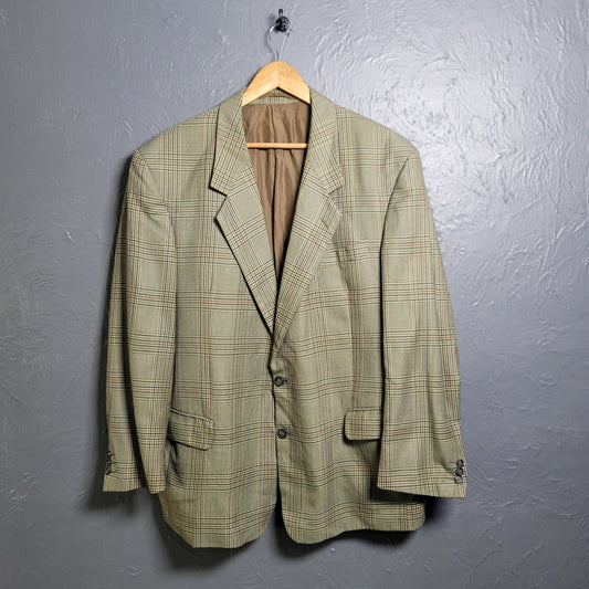 Men's Vintage Cottisford Jacket Wool Tailored Green Blazer - THE GREY AREA