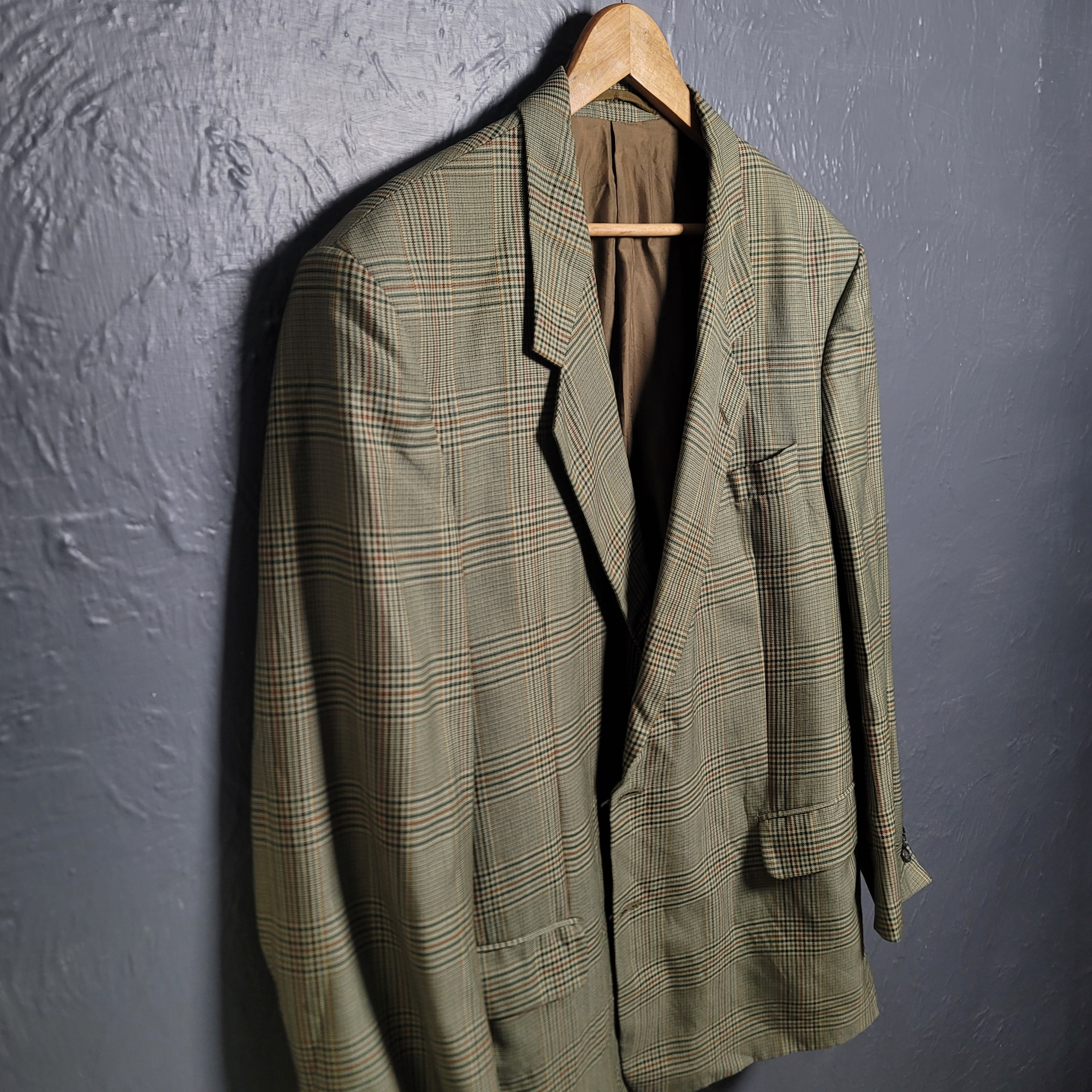 Men's Vintage Cottisford Jacket Wool Tailored Green Blazer - THE GREY AREA