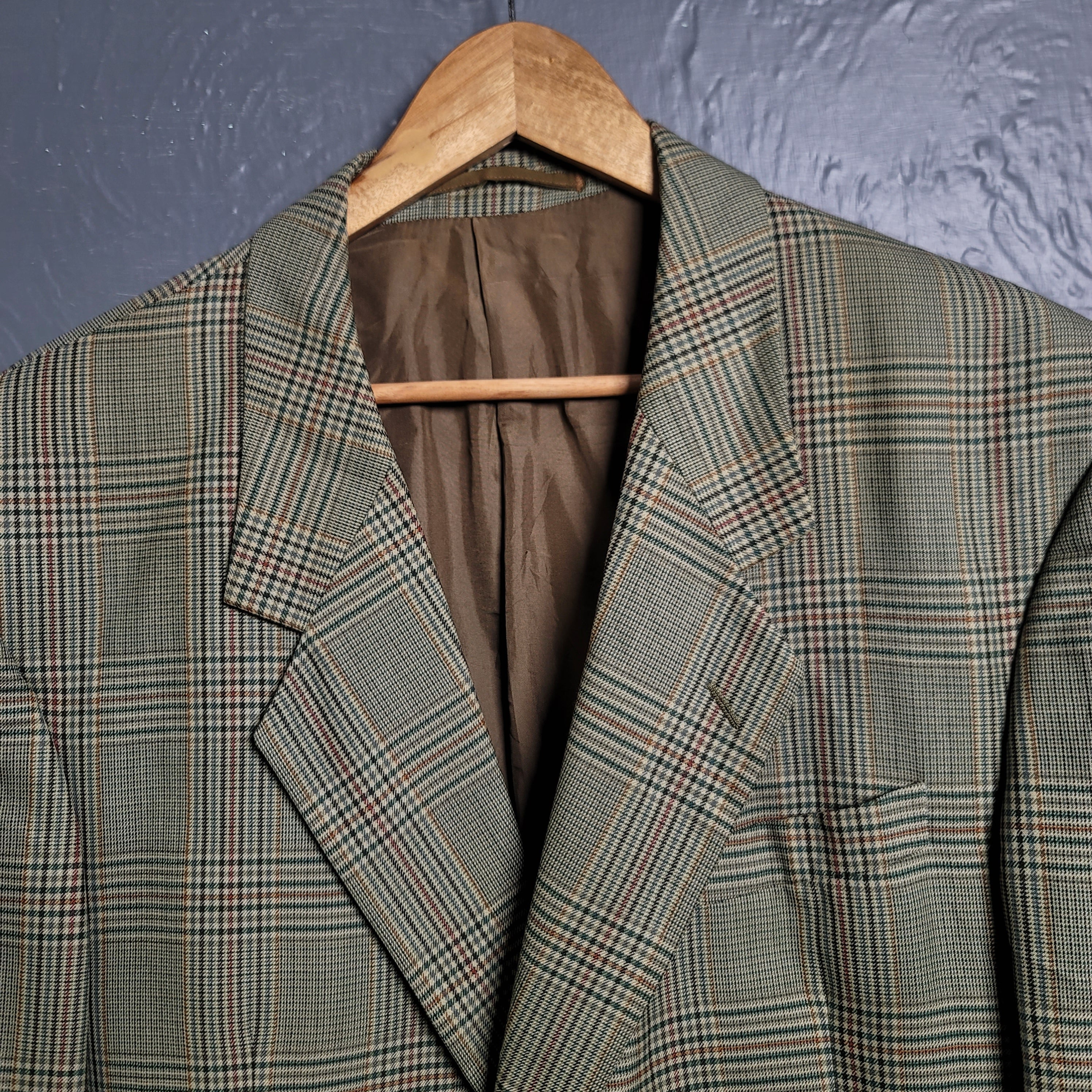 Men's Vintage Cottisford Jacket Wool Tailored Green Blazer - THE GREY AREA