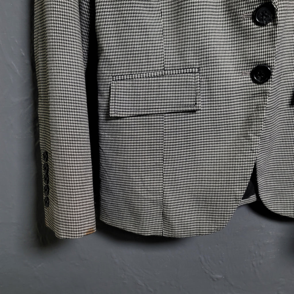 Women's Worthington Houndstooth Blazer Jacket - THE GREY AREA