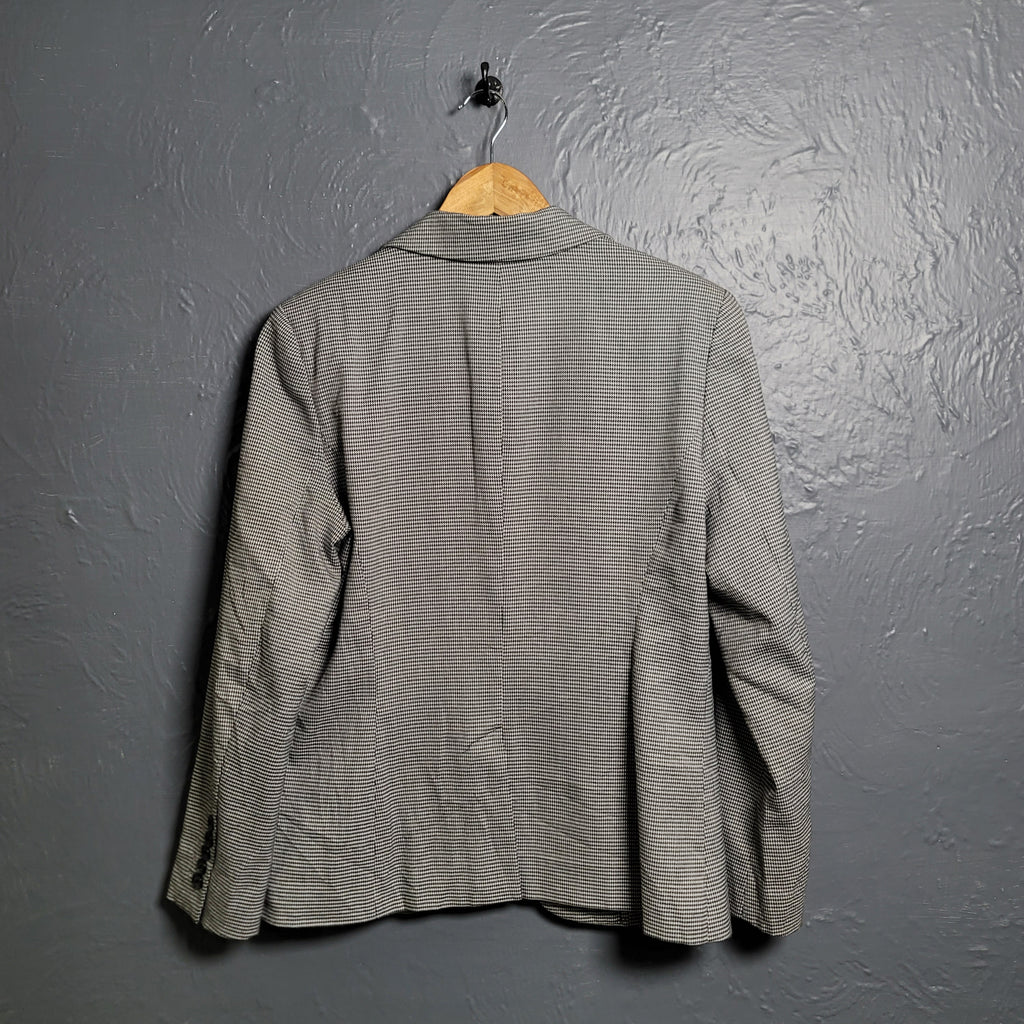 Women's Worthington Houndstooth Blazer Jacket - THE GREY AREA