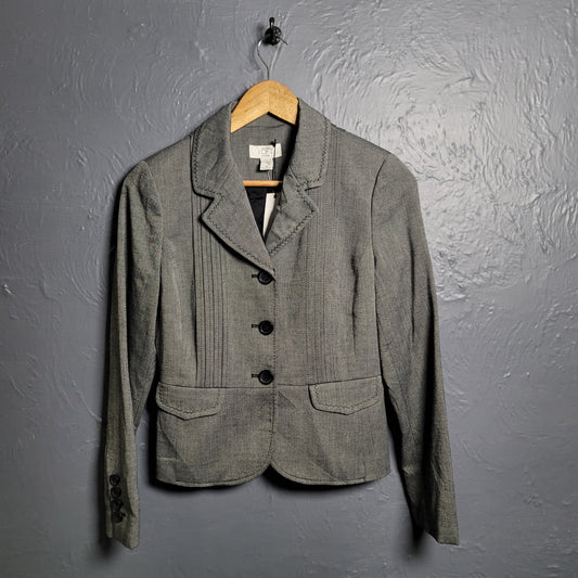 Brand New Ann Taylor Loft Petites Grey Blazer Jacket - THE GREY AREA