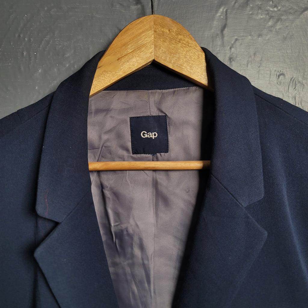 Women's GAP Oversized basic Navy Blue Blazer - THE GREY AREA