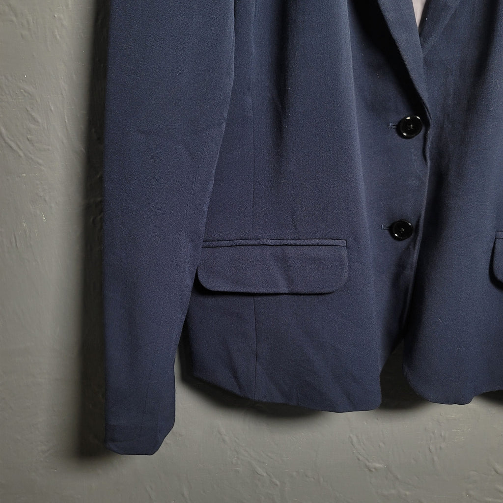 Women's GAP Oversized basic Navy Blue Blazer - THE GREY AREA