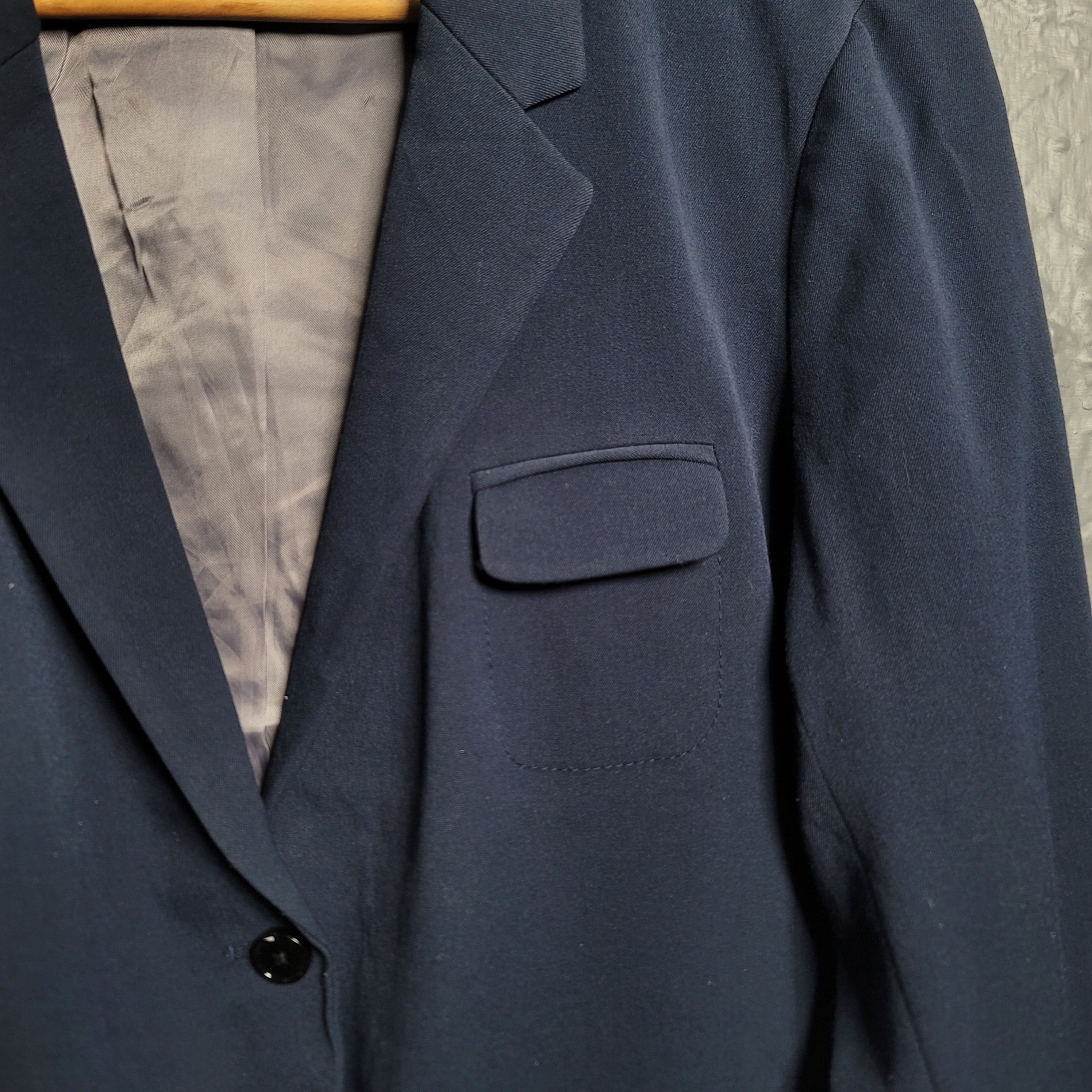 Women's GAP Oversized basic Navy Blue Blazer - THE GREY AREA