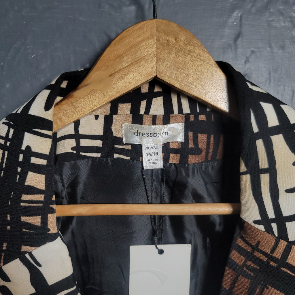 Women's Dressbarn Designer Blazer Jacket - THE GREY AREA