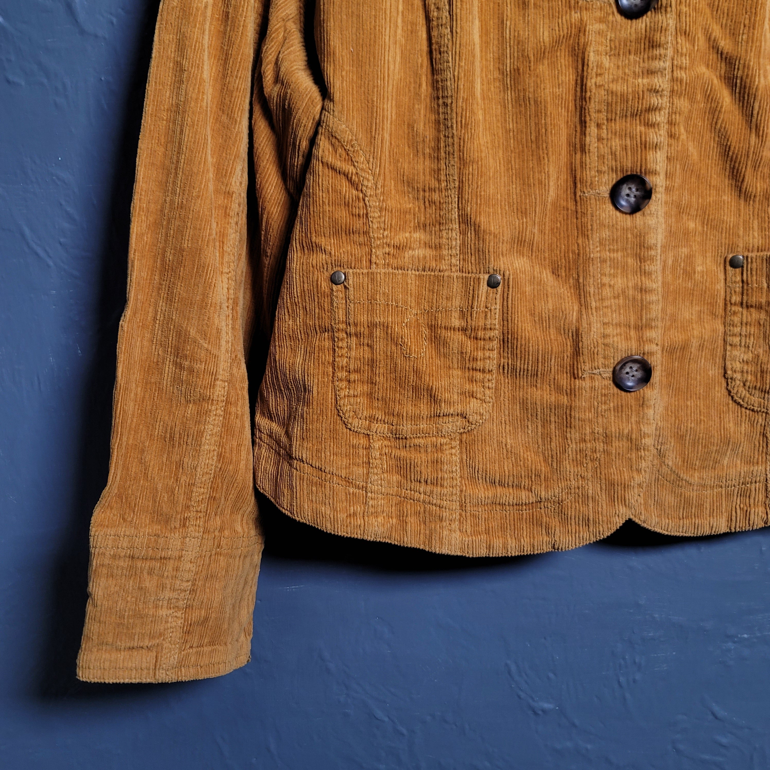 Women's Dressbarn Yellow Corduroy Blazer Jacket - THE GREY AREA