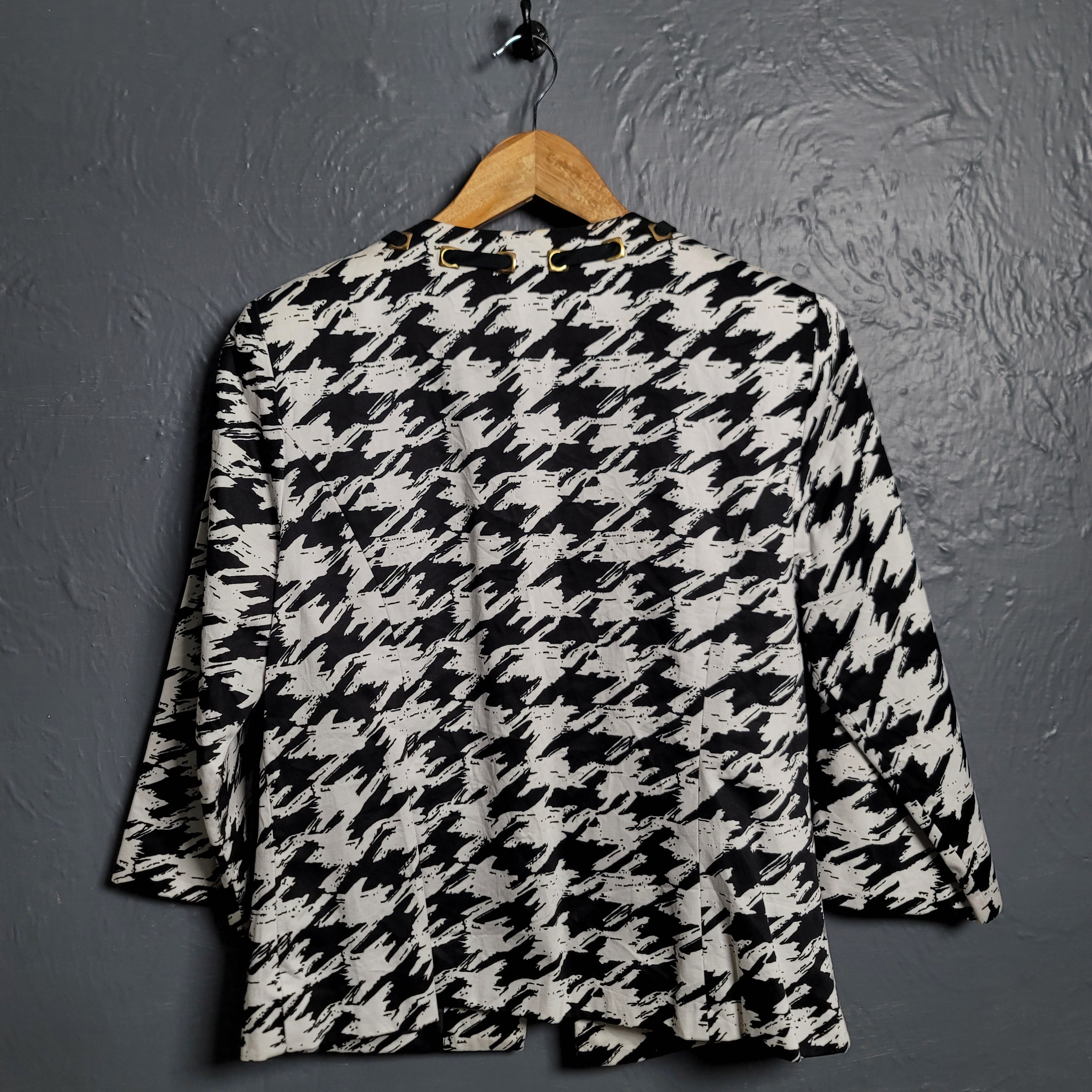 Chic houndstooth tweed blazer (Tweedw)