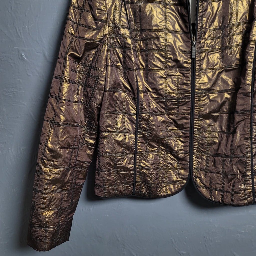 Louben Vintage Metallic Gold Blazer