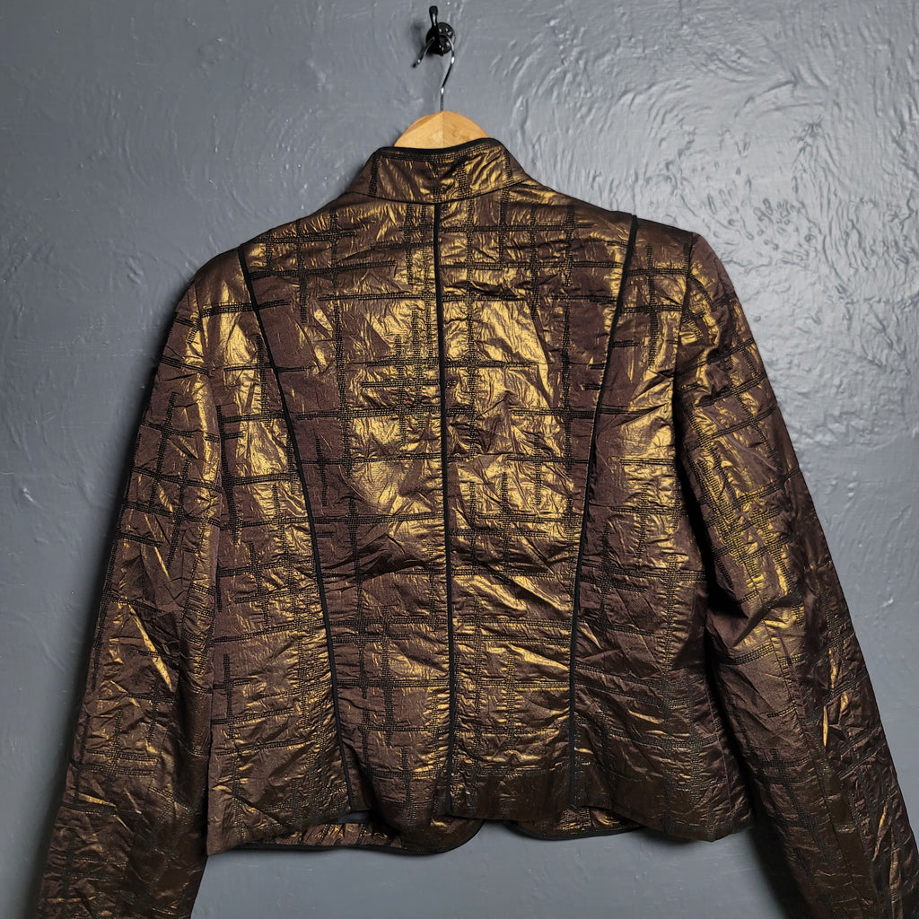 Louben Vintage Metallic Gold Blazer