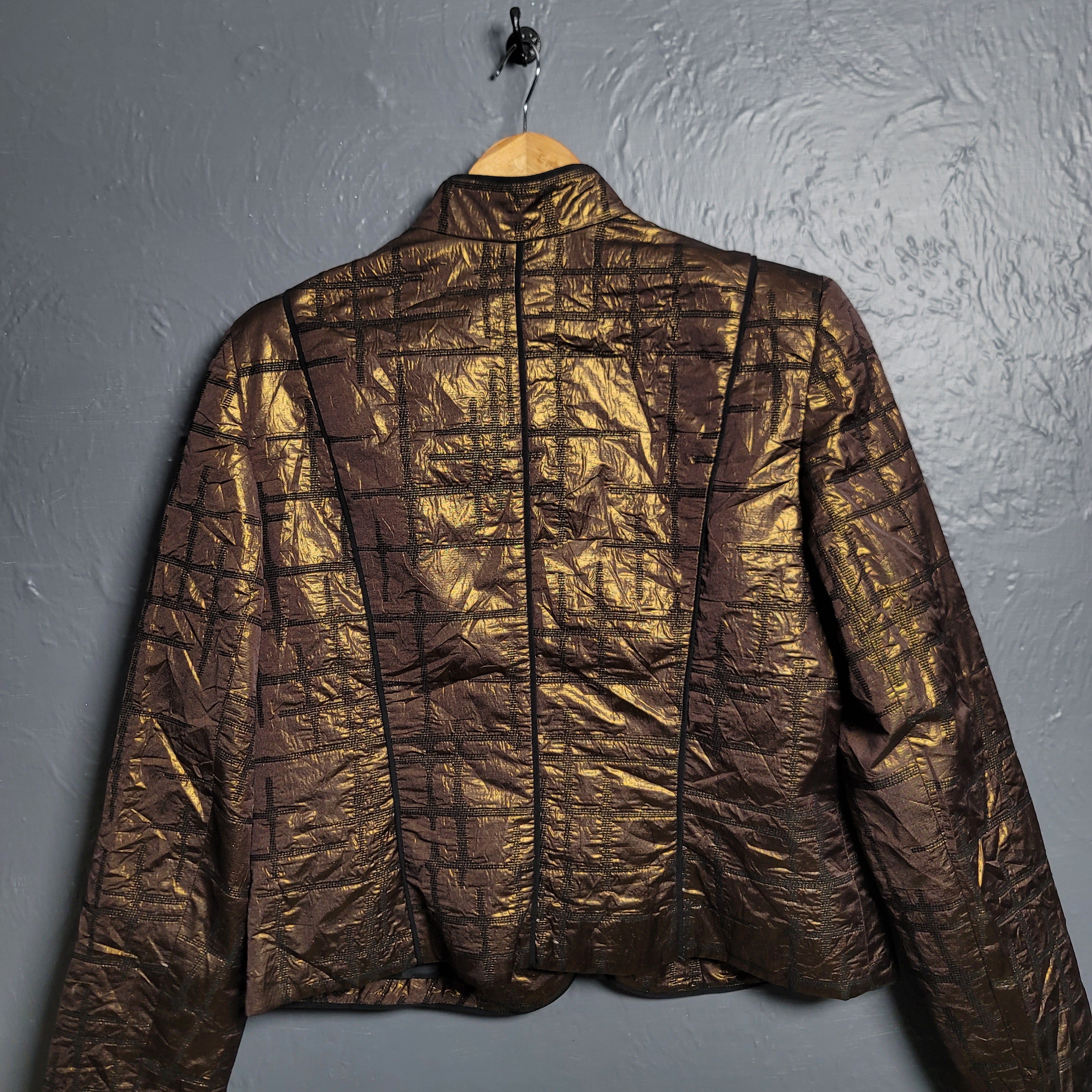 Louben Vintage Metallic Gold Blazer