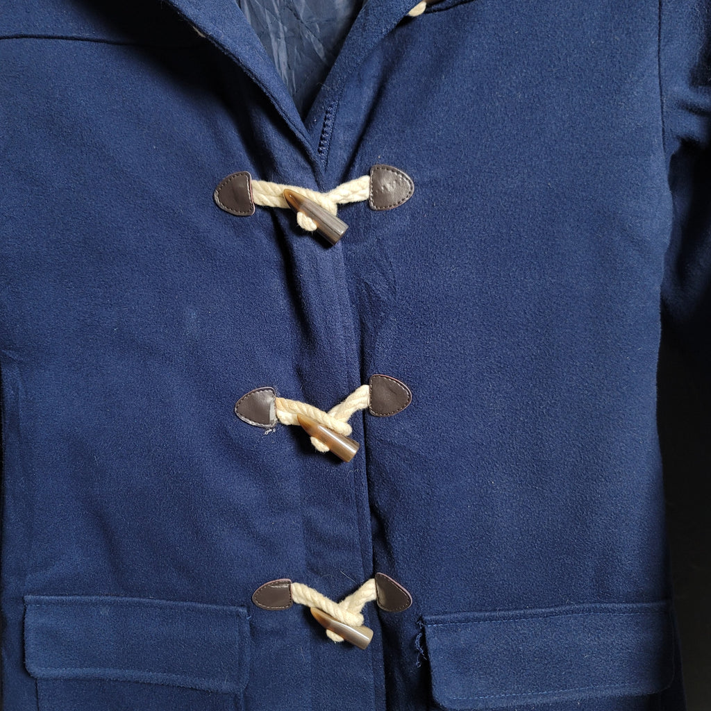 Nautica Navy Blue Duffle Toggle Coat