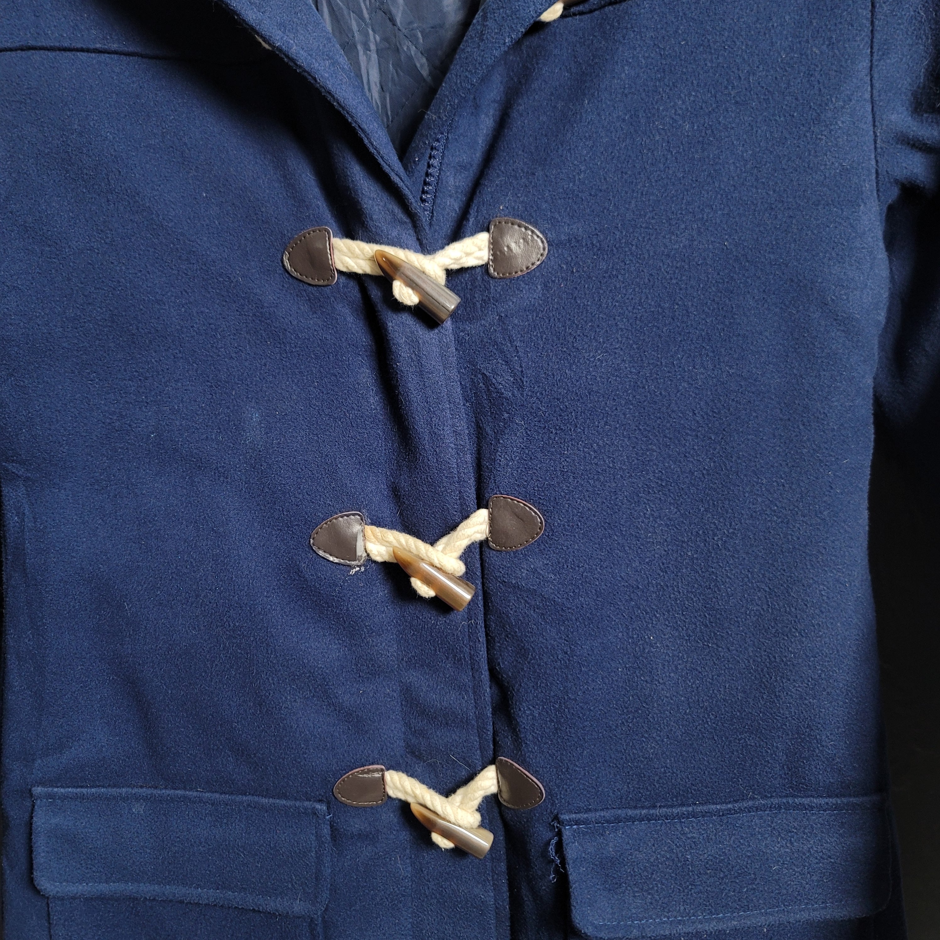 Nautica Navy Blue Duffle Toggle Coat