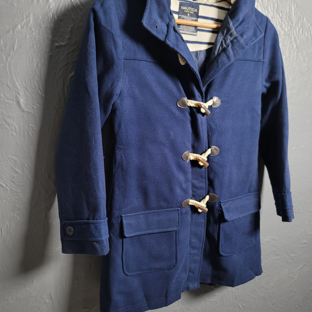 Nautica Navy Blue Duffle Toggle Coat