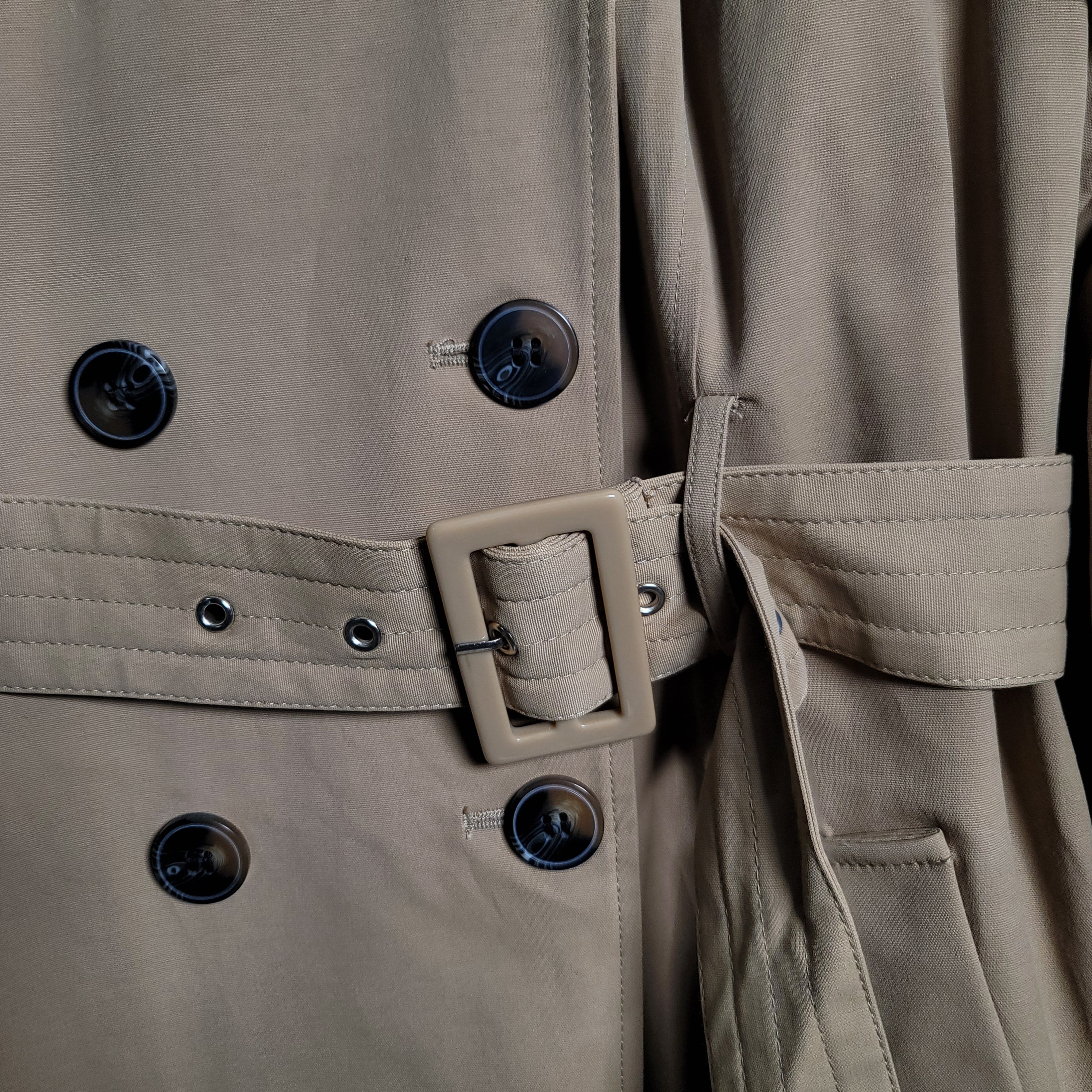 NY&C Double-breasted trench coat with buckled belt
