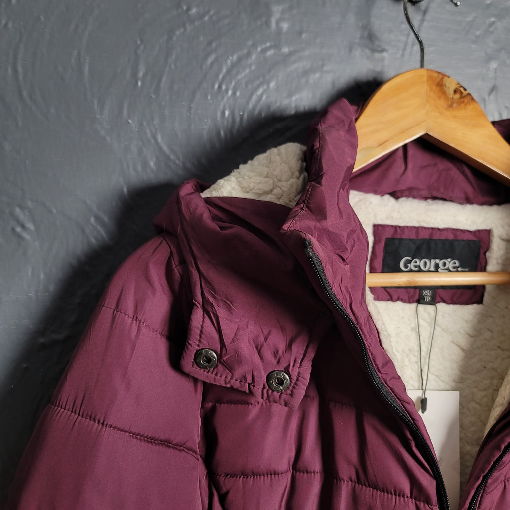 George Plum Hooded Puffer Jacket (Unisex)