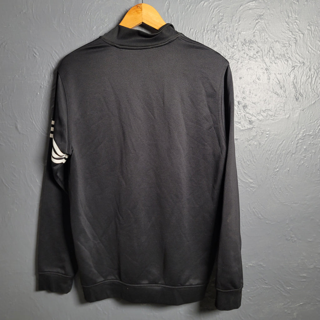 Men's Adidas Black Climalite Quarter Zip Pullover
