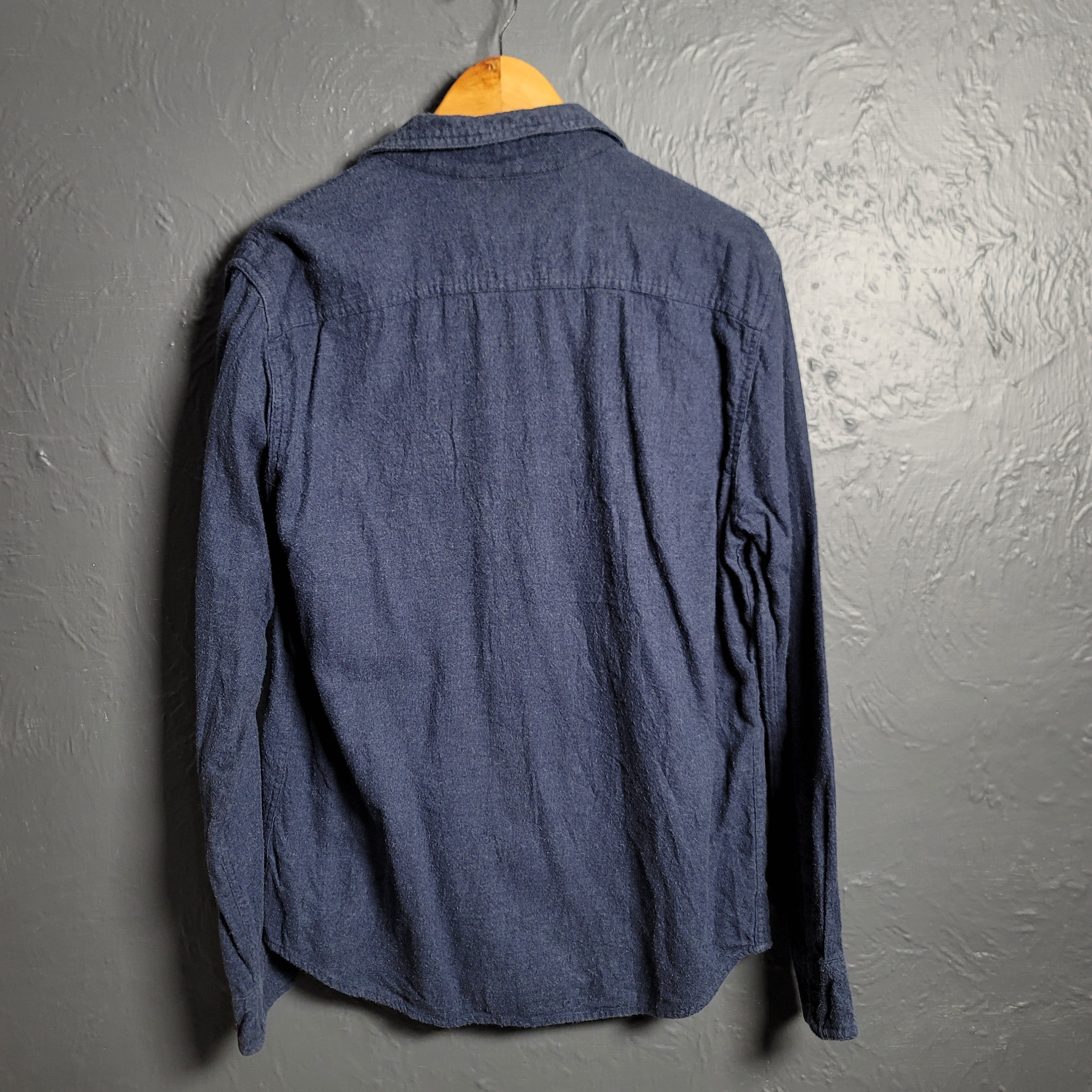 Sonoma Navy Casual Long Sleeve Button Shirt