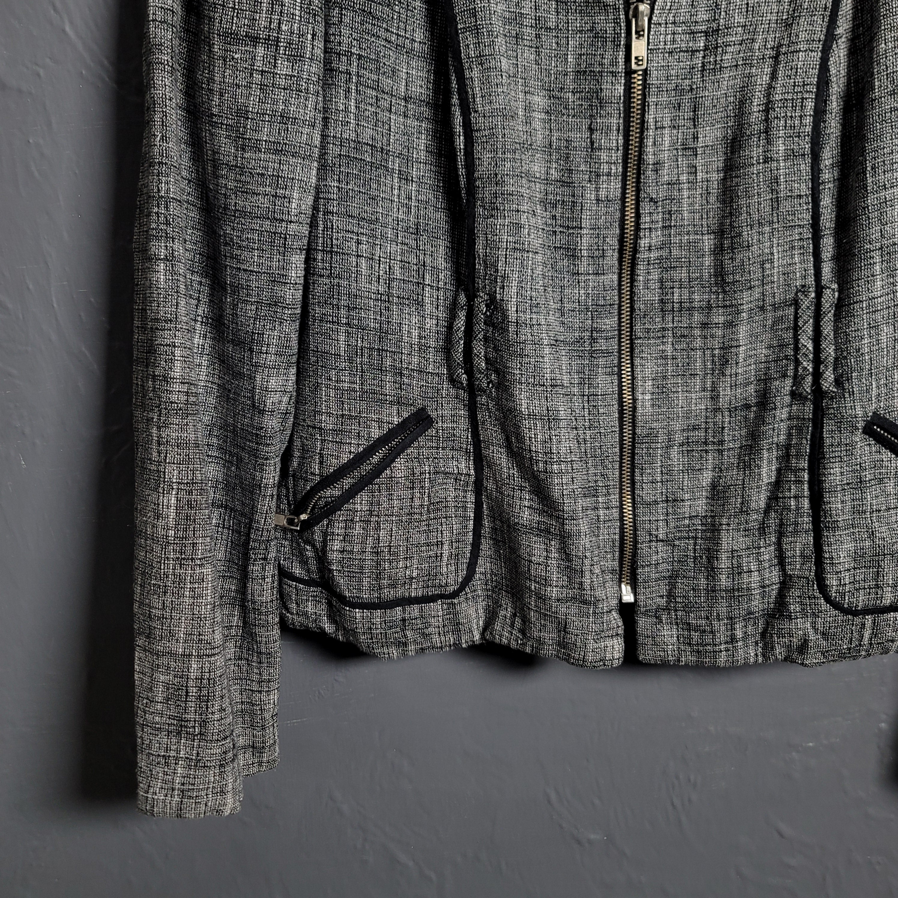 Trenz by Theresa Grey Linen Blend Knit Jacket