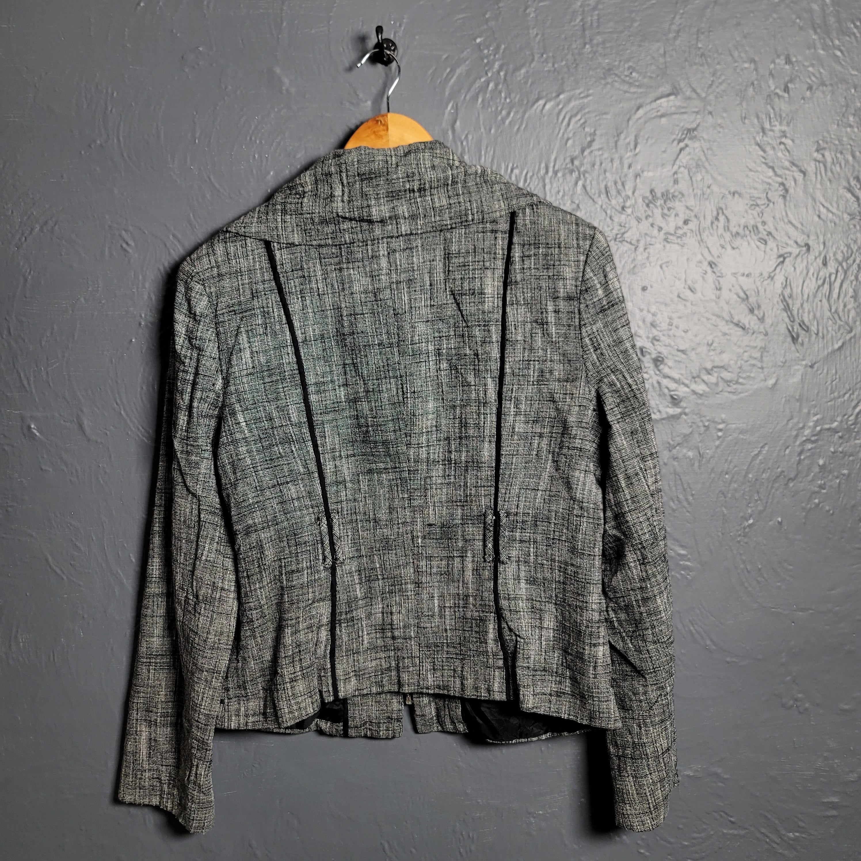 Trenz by Theresa Grey Linen Blend Knit Jacket