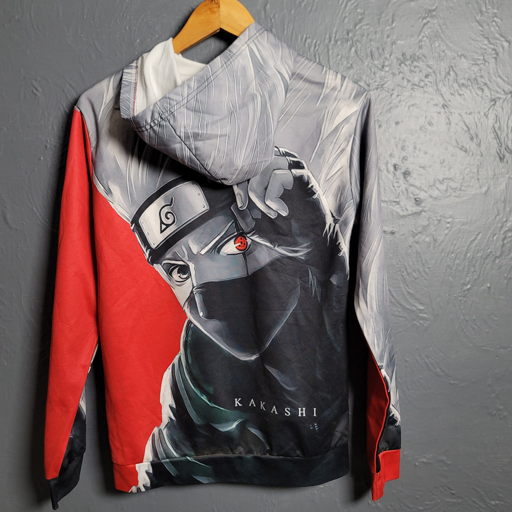 Naruto Kakashi Hataki Graphic 3D Akatsuki Anime Japanese Pullover Hoodie Cosplay