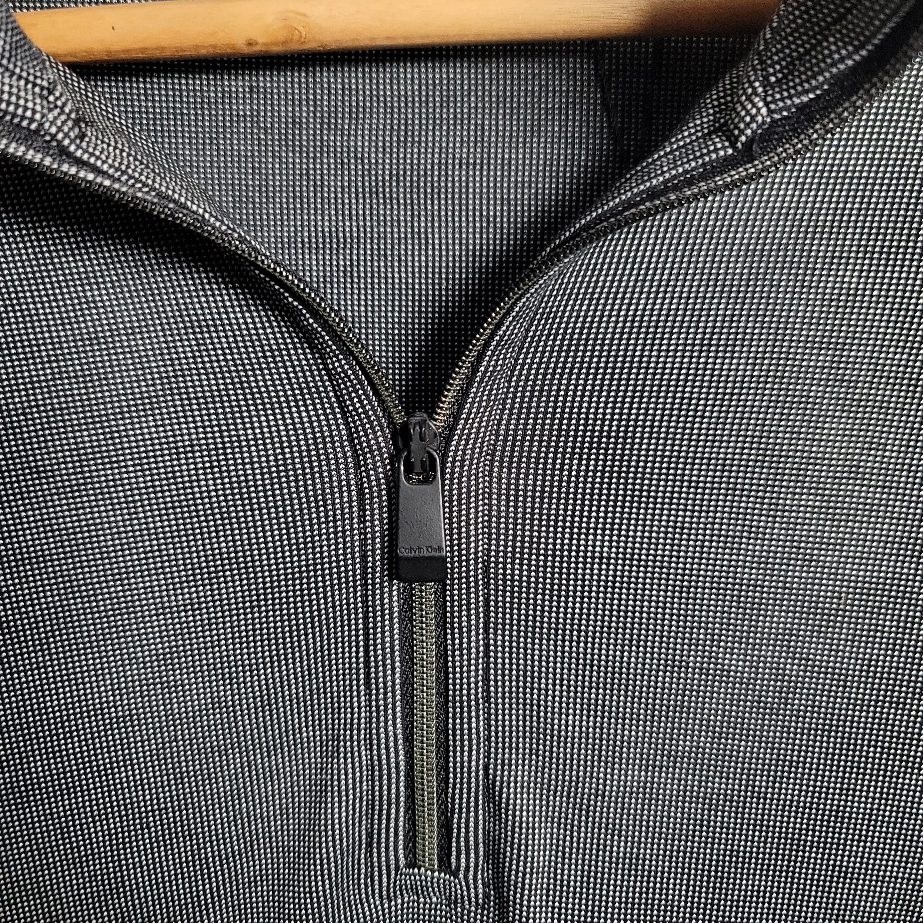 Calvin Klein Grey Zip Neck Sweatshirt