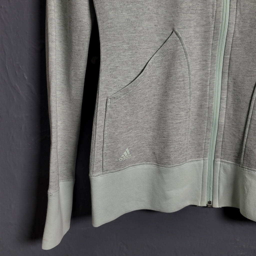 Women's Light Green Adidas Active Wear Jacket