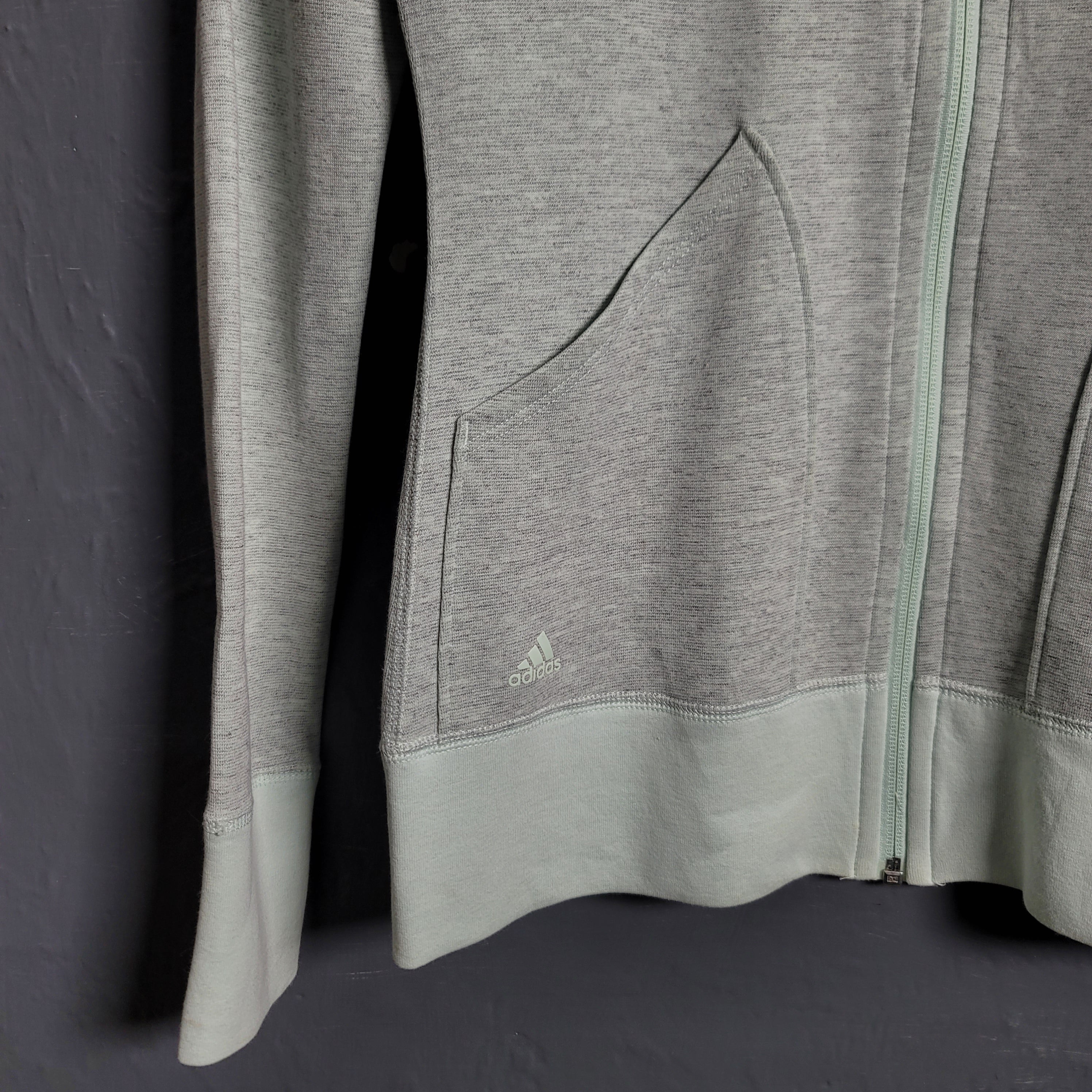 Women's Light Green Adidas Active Wear Jacket