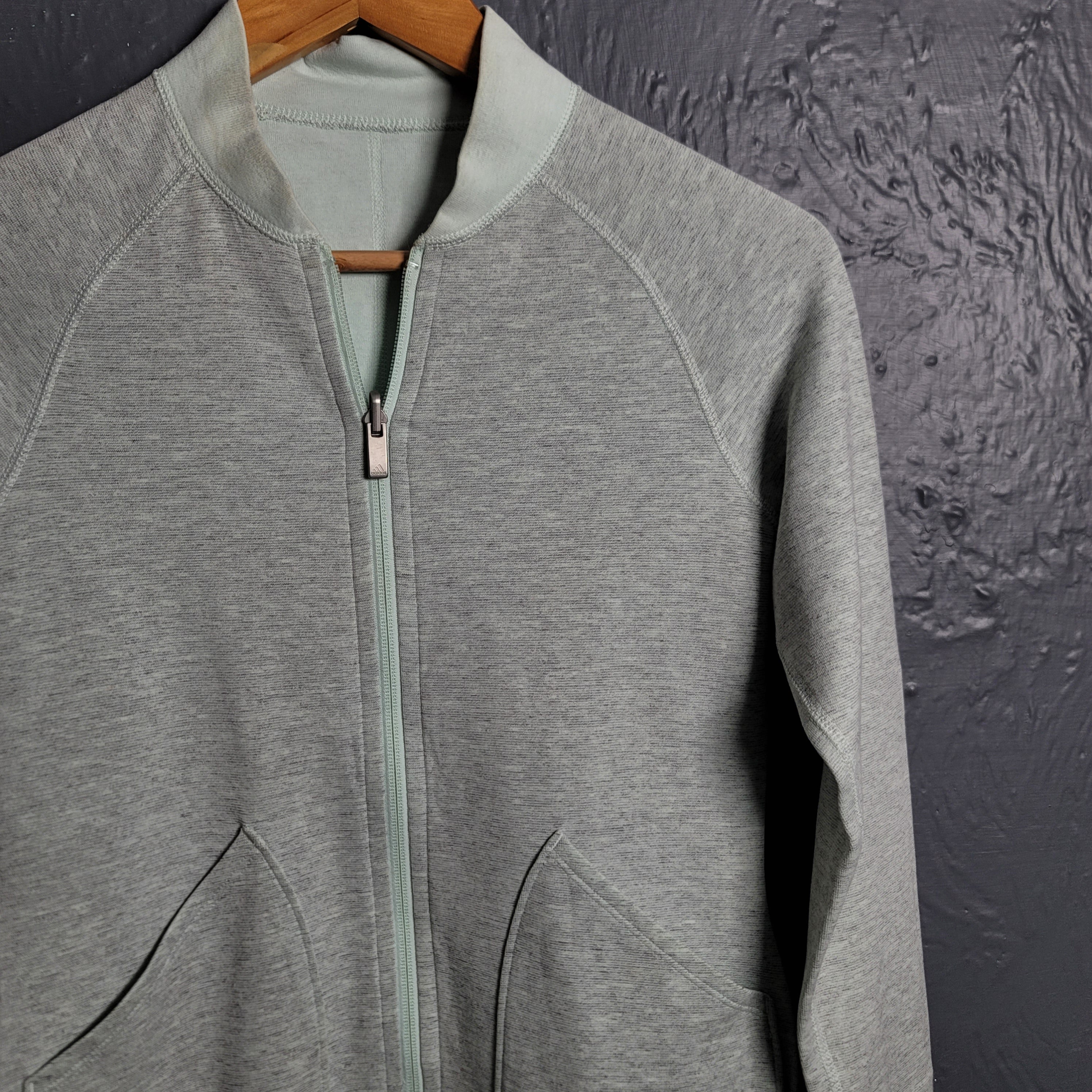 Women's Light Green Adidas Active Wear Jacket