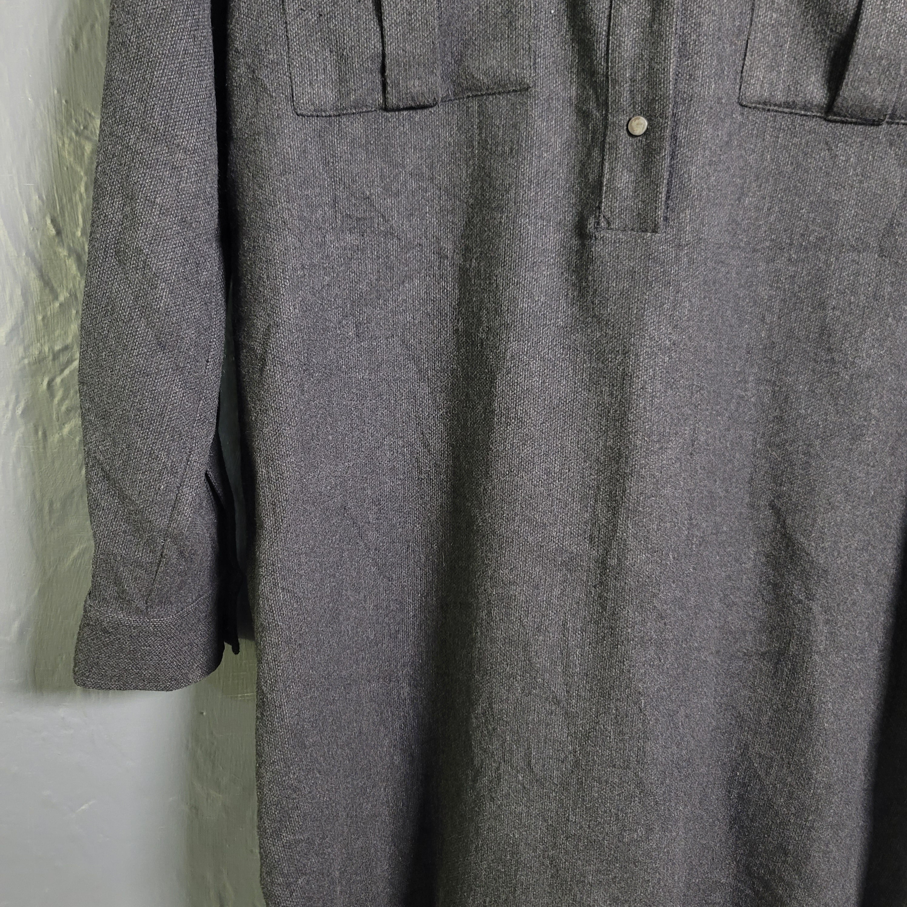 Zara Woman Grey Long Shirt Dress