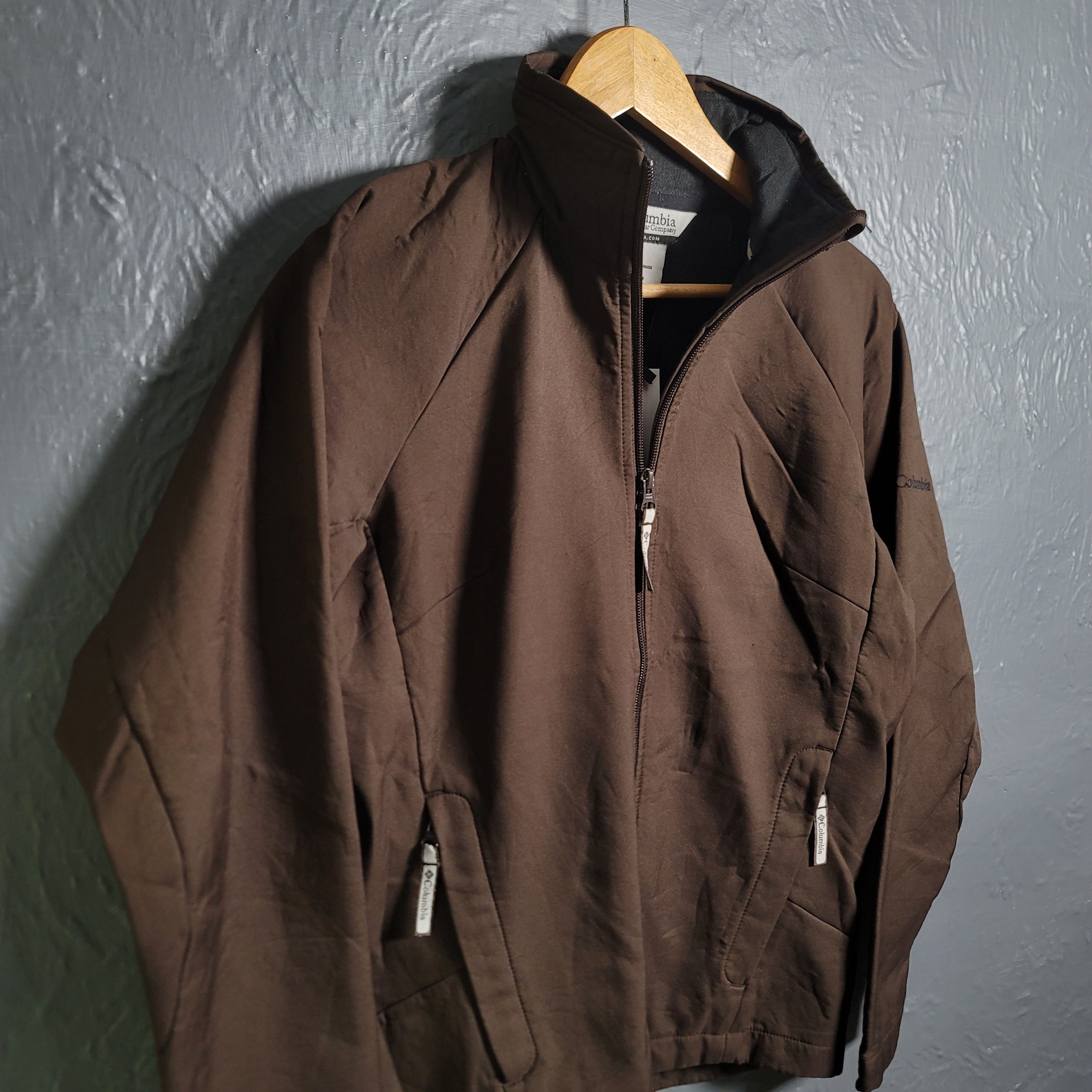 Columbia Valencia Peak Chocolate Brown Soft Shell Active Wear Jacket