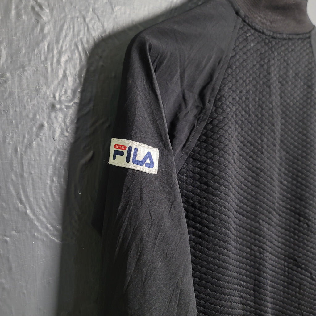 Women's Black Fila Track Jacket