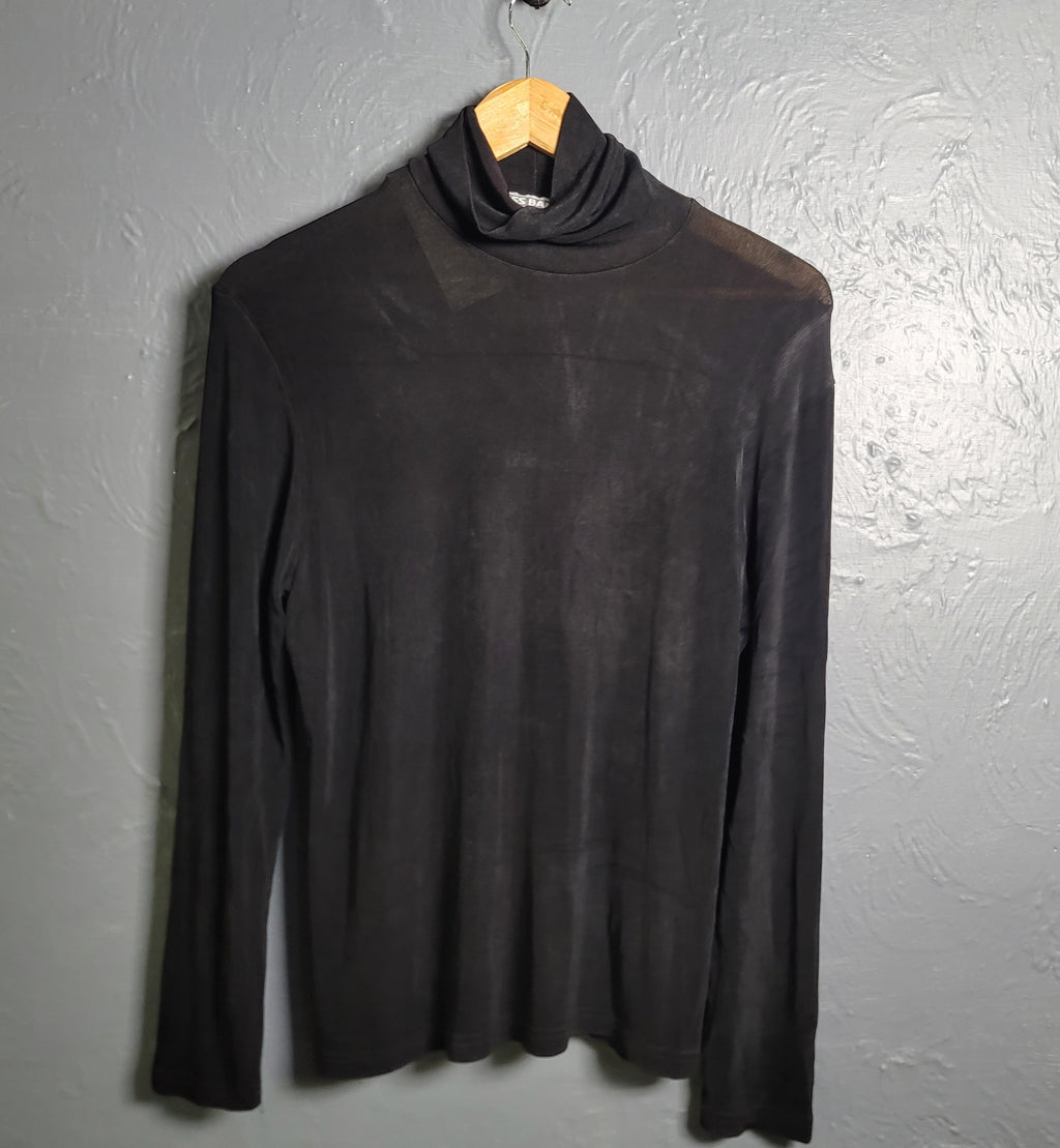 Dressbarn Soft Touch Black turtle Neck Long Sleeves