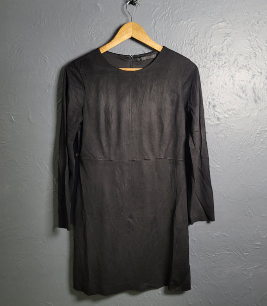 ZARA Black Suede Dress (Mini Suit)