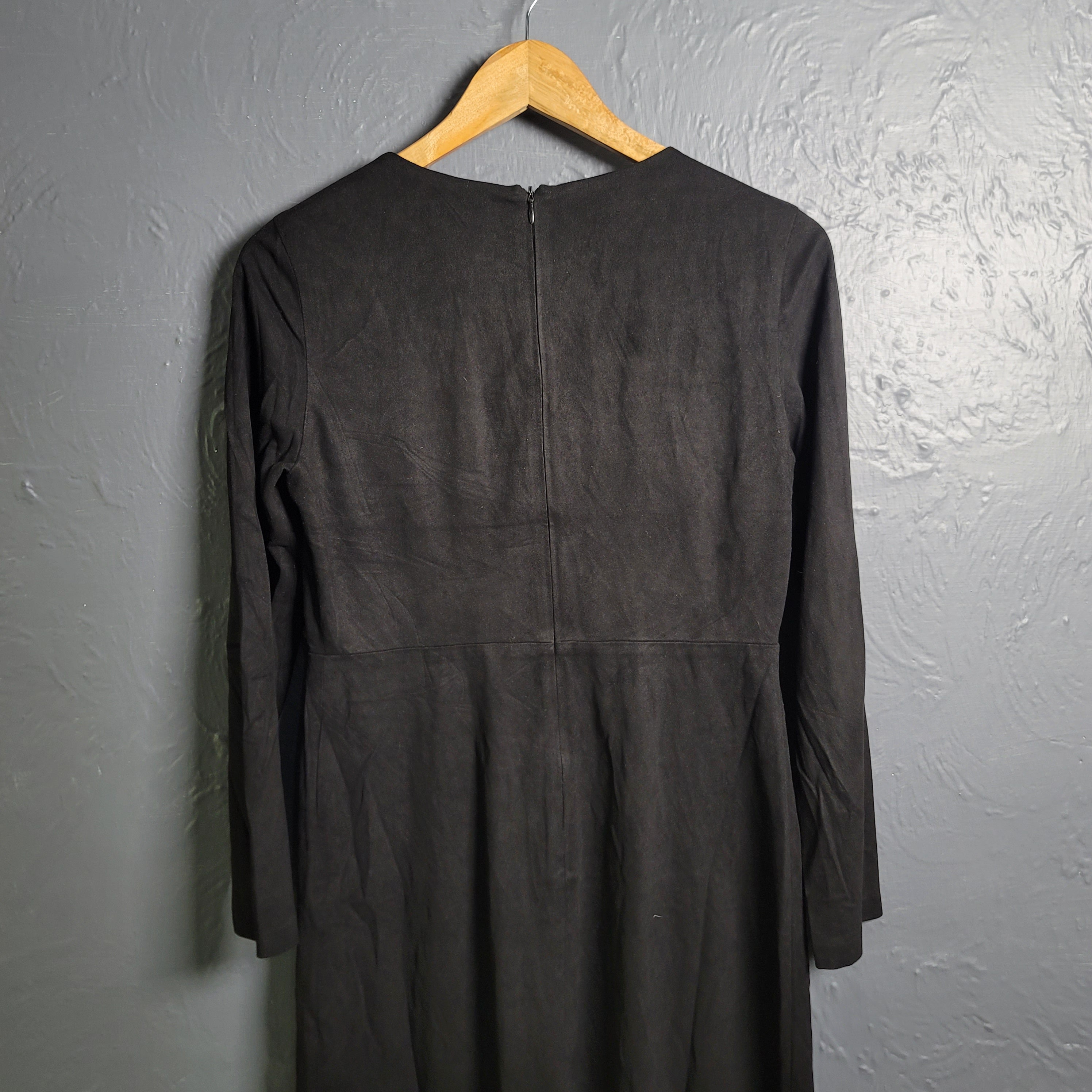 ZARA Black Suede Dress (Mini Suit)