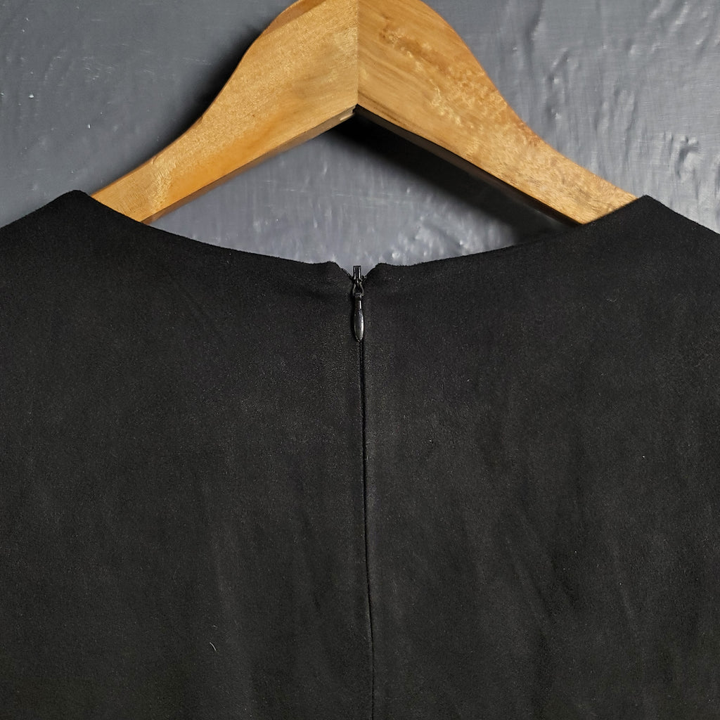 ZARA Black Suede Dress (Mini Suit)