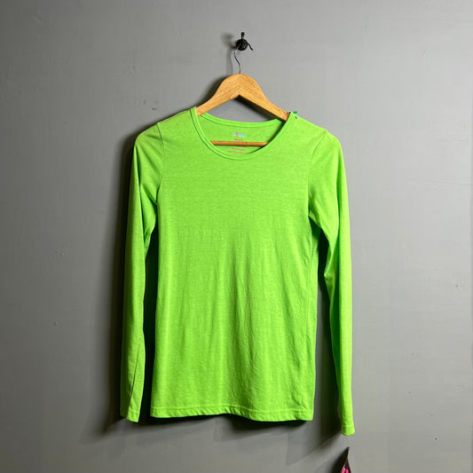 Lime green full sleeveless T-shirt (Sivvan) - THE GREY AREA