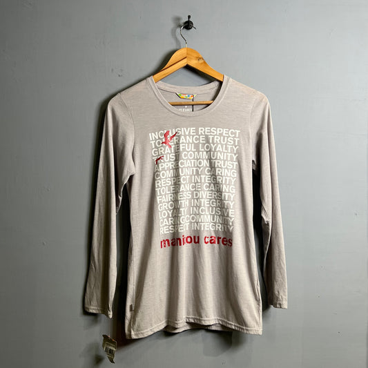 Women's printed long sleeves T-shirt (Elevate) - THE GREY AREA