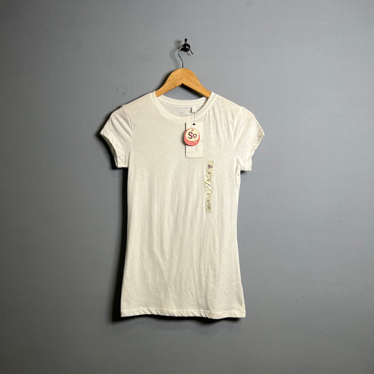 Women's white casual T-shirt (SO) - THE GREY AREA