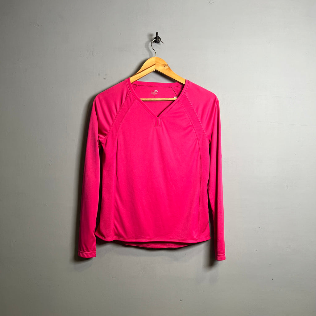 Full Sleeves Hot pink Sports T-shirt (Champions C9) - THE GREY AREA