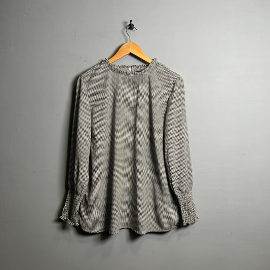 Monochrome Ruffle Top (Creation L) - THE GREY AREA