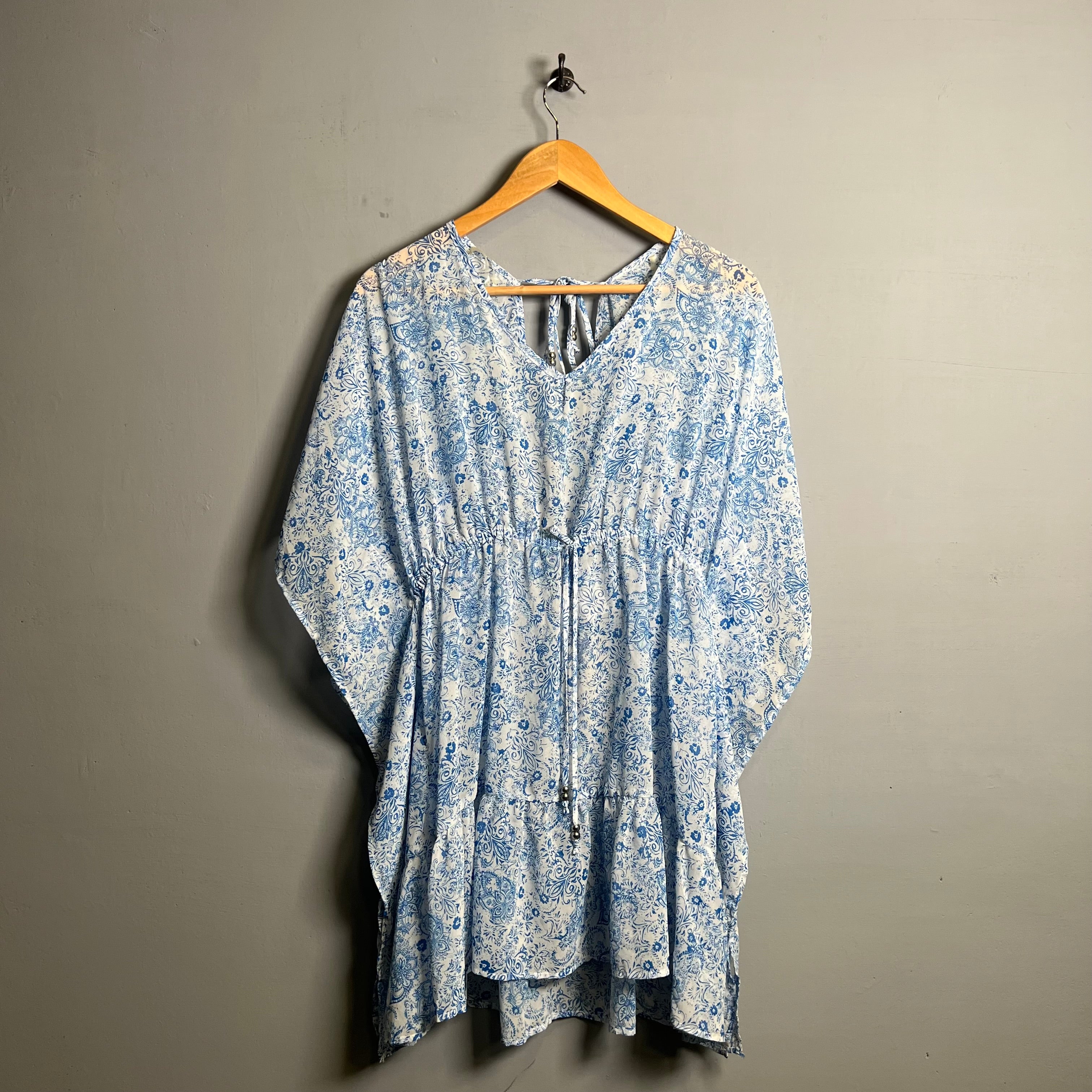 Floral printed swimsuit Cover-up (Time & Tru) - THE GREY AREA