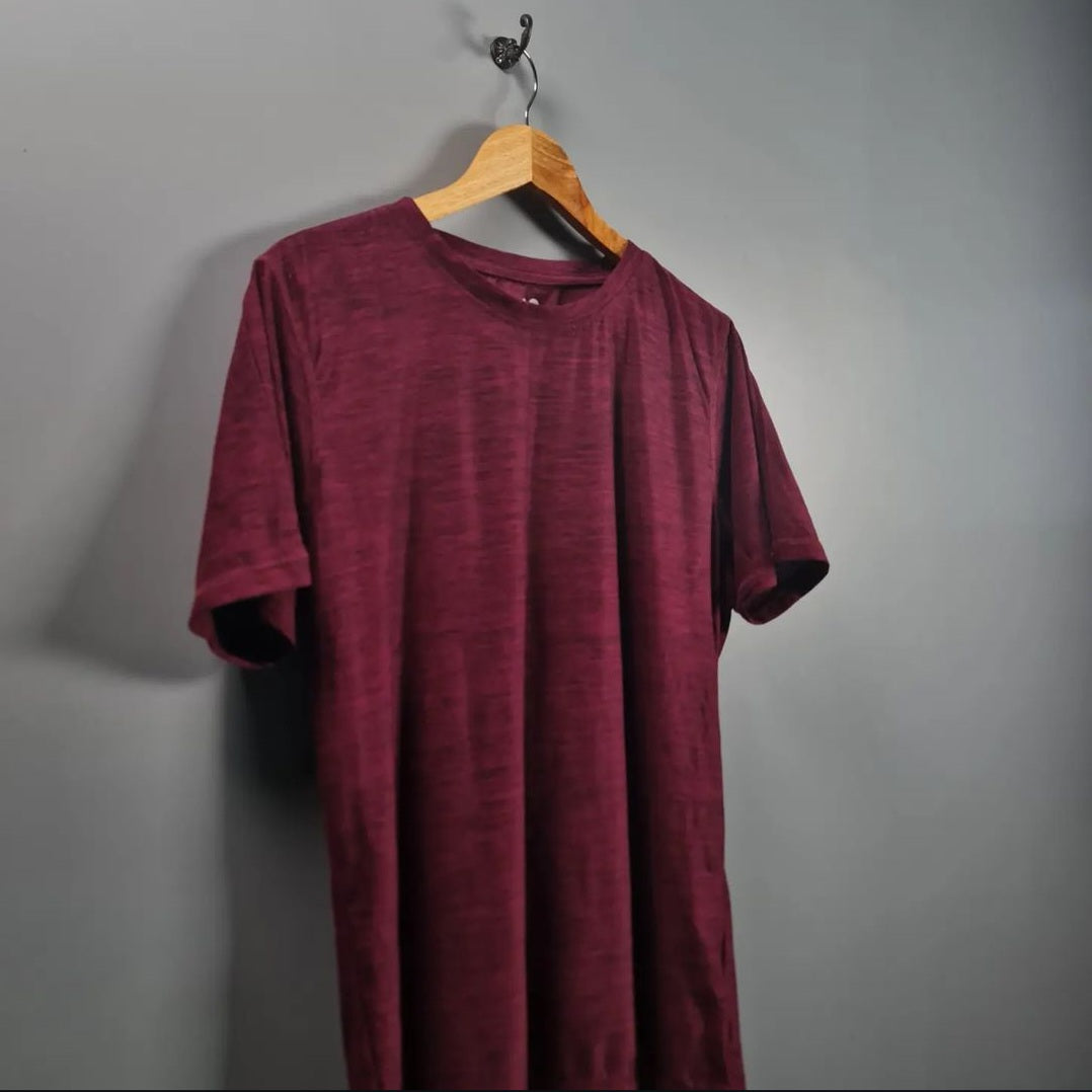 Maroon Sports T-shirt (Xcelsius Active) - THE GREY AREA