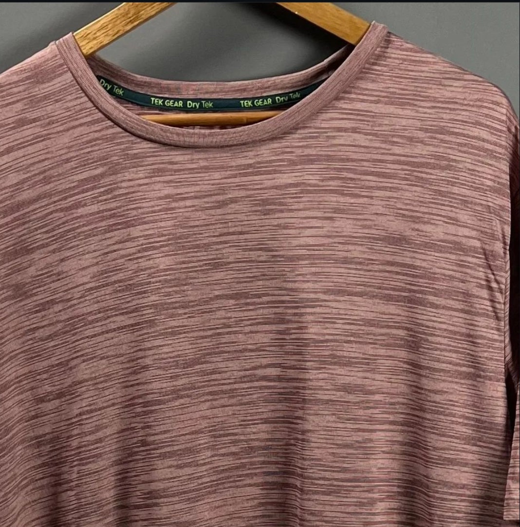 Pink Dry-tek Sports T-shirt (Tek Gear) - THE GREY AREA